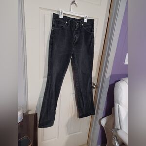 Wrangler Women's Dark Gray Straight Leg Jeans